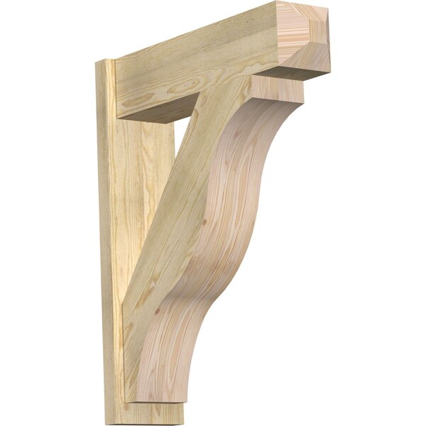 Ekena Millwork Funston Craftsman Rough Sawn Outlooker, Douglas Fir, 8"W x 30"D x 36"H OUT08X30X36FST04RDF - main